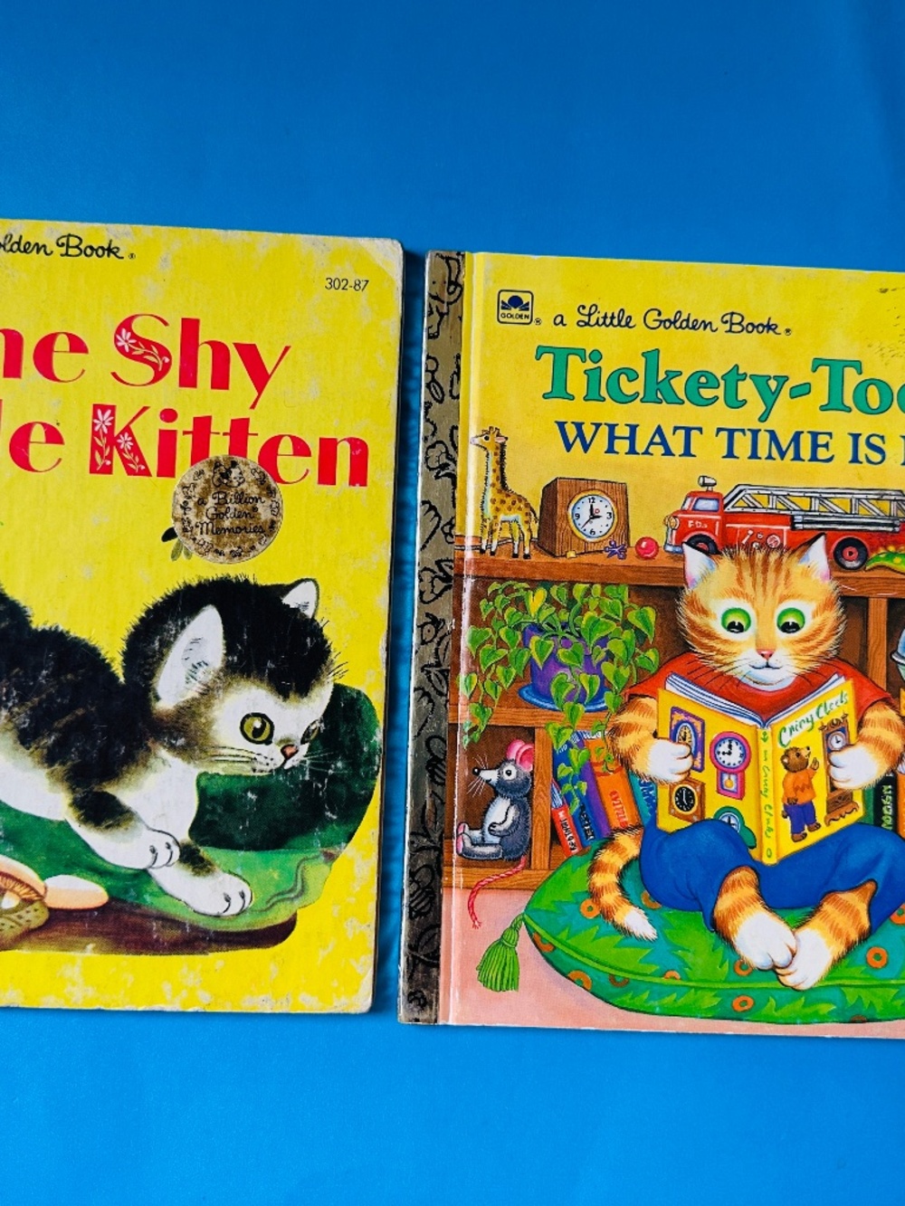 Little Golden Book Vintage 1946 & 1992 Kitten Books A Billion Golden Memories